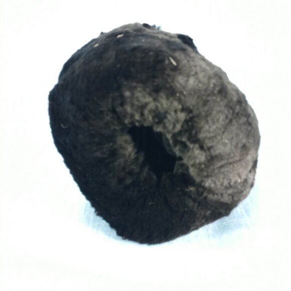 1940's Black Sheared Beaver Fur Muff - Picture 4 of 7